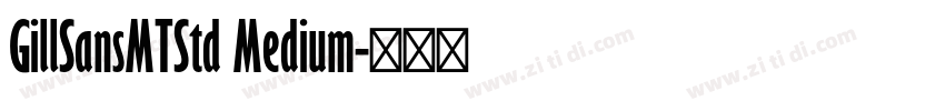 GillSansMTStd Medium字体转换